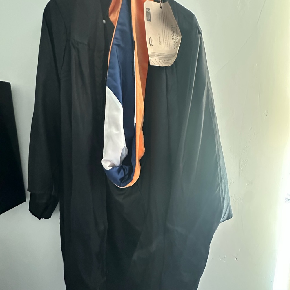 Masters Black Graduation Cap and Gown - Penn State